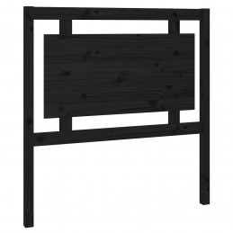Acquista Testiera per Letto Nera 95,5x4x100 cm Legno Massello di Pino con riferimento GHV-817924 della ditta GARDENHOME