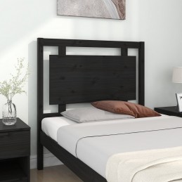 Acquista Testiera per Letto Nera 95,5x4x100 cm Legno Massello di Pino con riferimento GHV-817924 della ditta GARDENHOME