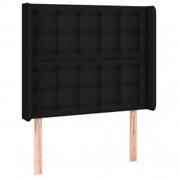 Acquista Testiera a LED Nera 83x16x118/128 cm in Tessuto con riferimento GHV-3124458 della ditta GARDENHOME