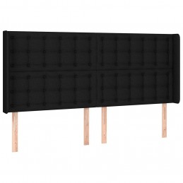 Acquista Testiera a LED Nera 163x16x118/128 cm in Tessuto con riferimento GHV-3124490 della ditta GARDENHOME
