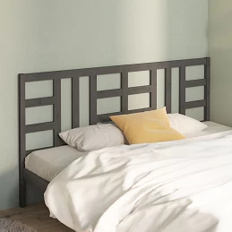 Acquista Testiera per Letto Grigia 206x4x100cm in Legno Massello di Pino con riferimento GHV-817862 della ditta GARDENHOME
