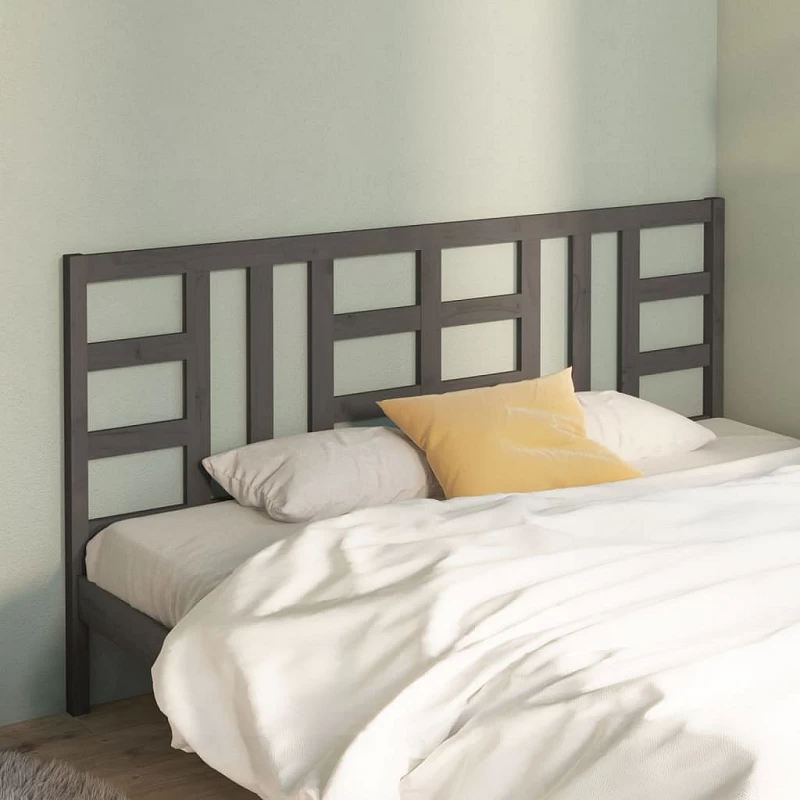 Acquista Testiera per Letto Grigia 206x4x100cm in Legno Massello di Pino con riferimento GHV-817862 della ditta GARDENHOME