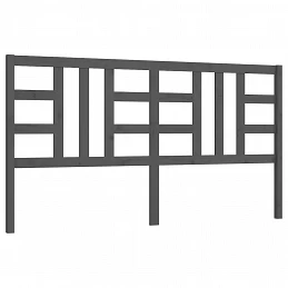 Acquista Testiera per Letto Grigia 206x4x100cm in Legno Massello di Pino con riferimento GHV-817862 della ditta GARDENHOME
