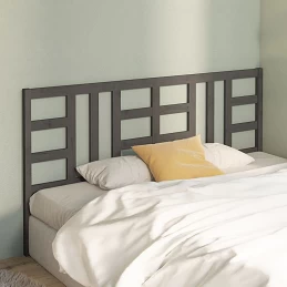 Acquista Testiera per Letto Grigia 206x4x100cm in Legno Massello di Pino con riferimento GHV-817862 della ditta GARDENHOME