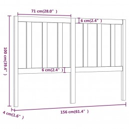 Acquista Testiera per Letto Miele 156x4x100 cm in Legno Massello di Pino con riferimento GHV-817748 della ditta GARDENHOME