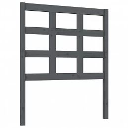 Acquista Testiera Letto Grigia 80,5x4x100 cm in Legno Massello di Pino con riferimento GHV-817867 della ditta GARDENHOME