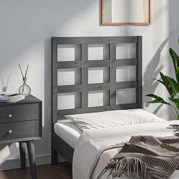 Acquista Testiera Letto Grigia 80,5x4x100 cm in Legno Massello di Pino con riferimento GHV-817867 della ditta GARDENHOME
