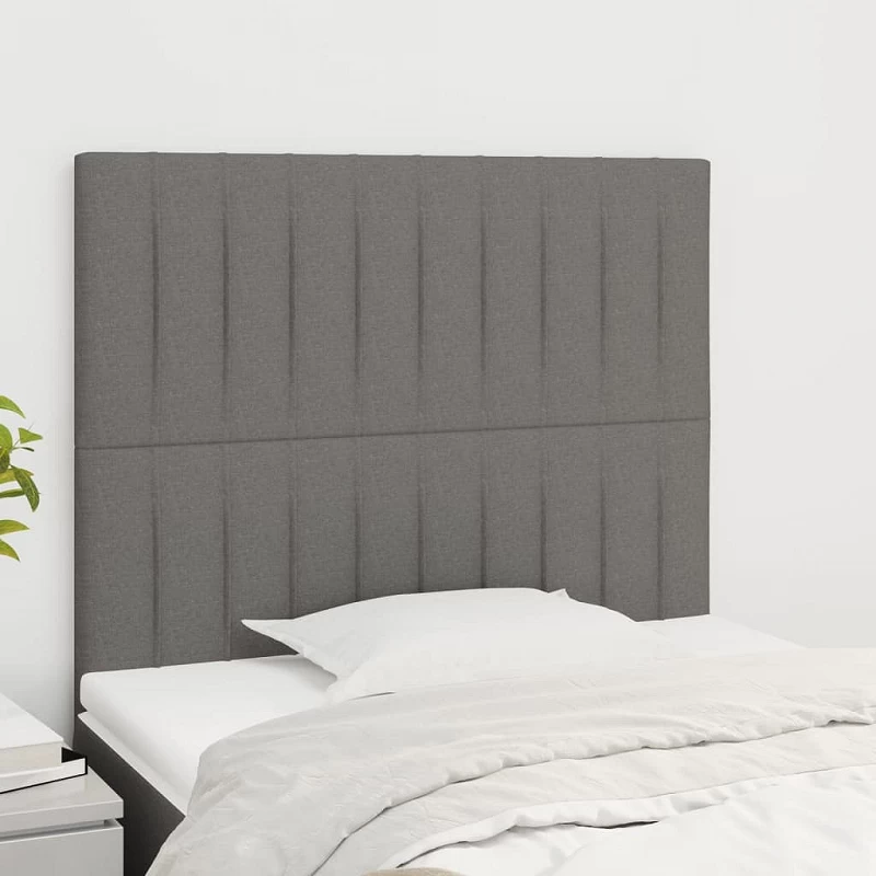 Acquista Testiera 2 pz Grigio Scuro 90x5x78/88 cm in Tessuto con riferimento GHV-3116553 della ditta GARDENHOME
