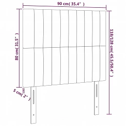 Acquista Testiera 2 pz Grigio Scuro 90x5x78/88 cm in Tessuto con riferimento GHV-3116553 della ditta GARDENHOME