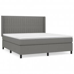 Acquista Giroletto a Molle con Materasso Grigio Scuro 180x200 cm Tessuto con riferimento GHV-3131610 della ditta GARDENHOME