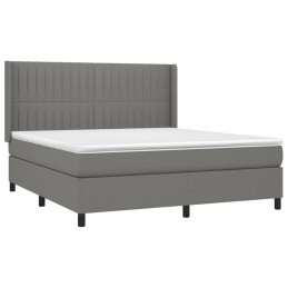 Acquista Giroletto a Molle con Materasso Grigio Scuro 180x200 cm Tessuto con riferimento GHV-3131610 della ditta GARDENHOME