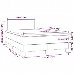 Acquista Letto a Molle con Materasso e LED Rosa 120x200 cm in Velluto con riferimento GHV-3134278 della ditta GARDENHOME
