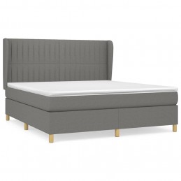 Acquista Giroletto a Molle con Materasso Grigio Scuro 180x200 cm Tessuto con riferimento GHV-3128702 della ditta GARDENHOME