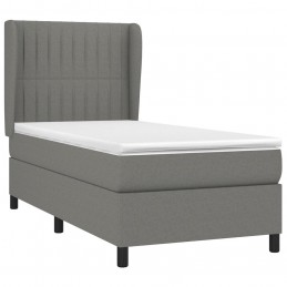 Acquista Giroletto a Molle con Materasso Grigio Scuro 90x200 cm Tessuto con riferimento GHV-3128094 della ditta GARDENHOME
