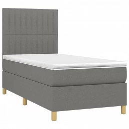Acquista Letto a Molle Materasso e LED Grigio Scuro 90x200 cm in Tessuto con riferimento GHV-3135566 della ditta GARDENHOME