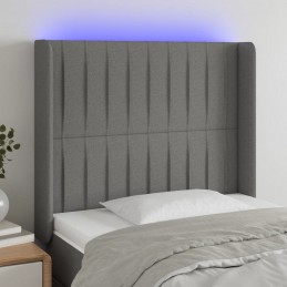 Acquista Testiera a LED Grigio Scuro 93x16x118/128 cm in Tessuto con riferimento GHV-3124269 della ditta GARDENHOME