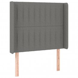 Acquista Testiera a LED Grigio Scuro 93x16x118/128 cm in Tessuto con riferimento GHV-3124269 della ditta GARDENHOME