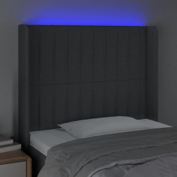 Acquista Testiera a LED Grigio Scuro 93x16x118/128 cm in Tessuto con riferimento GHV-3124269 della ditta GARDENHOME