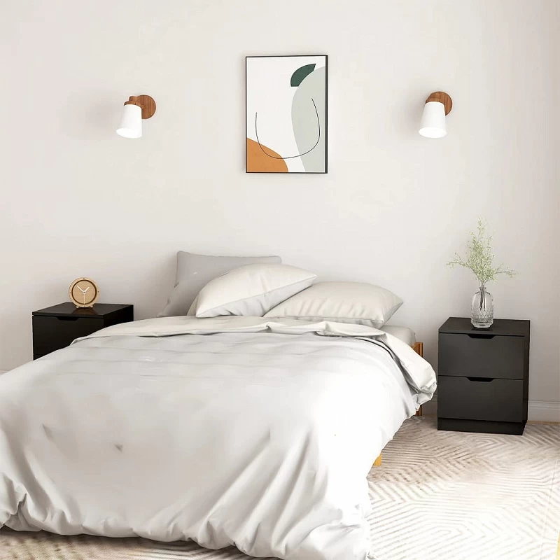 Acquista Comodini 2 pz Neri 40x40x50 cm in Truciolato con riferimento GHV-326726 della ditta GARDENHOME