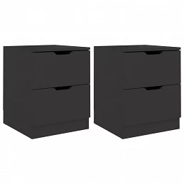 Acquista Comodini 2 pz Neri 40x40x50 cm in Truciolato con riferimento GHV-326726 della ditta GARDENHOME