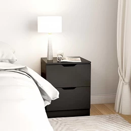 Acquista Comodini 2 pz Neri 40x40x50 cm in Truciolato con riferimento GHV-326726 della ditta GARDENHOME