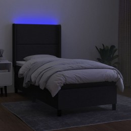 Acquista Letto a Molle con Materasso e LED Nero 90x200 cm in Tessuto con riferimento GHV-3138207 della ditta GARDENHOME