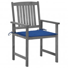 Acquista Sedie da Giardino con Cuscini 4 pz in Massello di Acacia Grigio con riferimento GHV-3061242 della ditta GARDENHOME