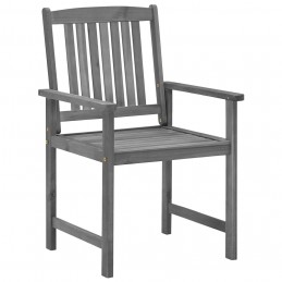 Acquista Sedie da Giardino con Cuscini 4 pz in Massello di Acacia Grigio con riferimento GHV-3061242 della ditta GARDENHOME