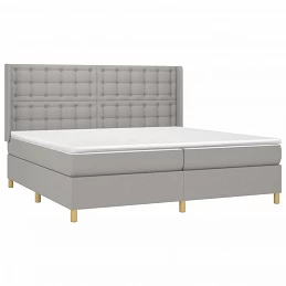 Acquista Letto a Molle Materasso e LED Grigio Chiaro 200x200 cm Tessuto con riferimento GHV-3139221 della ditta GARDENHOME