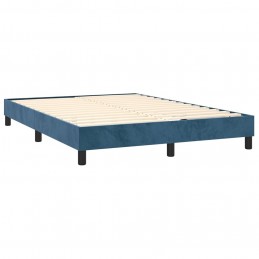 Acquista Giroletto a Molle con Materasso Blu Scuro 140x200 cm in Velluto con riferimento GHV-3141309 della ditta GARDENHOME