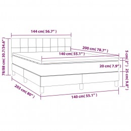 Acquista Giroletto a Molle con Materasso Blu Scuro 140x200 cm in Velluto con riferimento GHV-3141309 della ditta GARDENHOME
