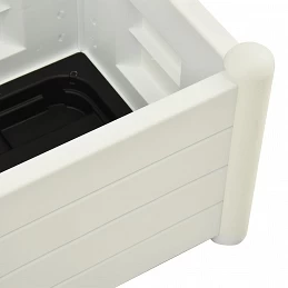 Acquista Fioriera da Giardino con Graticcio 43x43x142 cm PP Bianco con riferimento GHV-313979 della ditta GARDENHOME