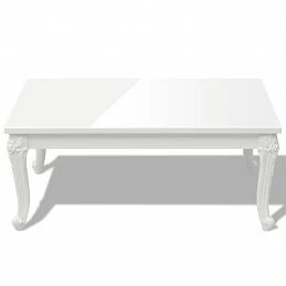 Acquista Tavolino da Salotto 100x60x42 cm Bianco Lucido con riferimento GHV-243380 della ditta GARDENHOME