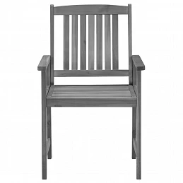 Acquista Sedie da Giardino con Cuscini 4 pz in Massello di Acacia Grigio con riferimento GHV-3061232 della ditta GARDENHOME