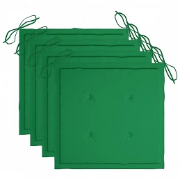 Acquista Sedie da Giardino con Cuscini 4 pz in Massello di Acacia Grigio con riferimento GHV-3061232 della ditta GARDENHOME