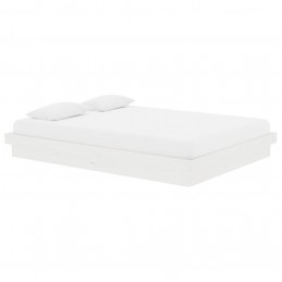 Acquista Giroletto Bianco in Legno Massello 140x190 cm con riferimento GHV-819953 della ditta GARDENHOME