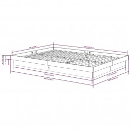 Acquista Giroletto Bianco in Legno Massello 140x190 cm con riferimento GHV-819953 della ditta GARDENHOME