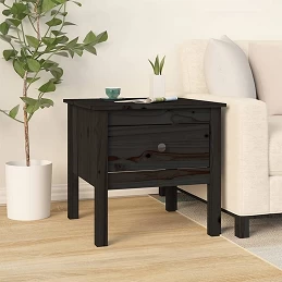 Acquista Tavolini 2 pz Neri 50x50x49 cm in Legno Massello di Pino con riferimento GHV-813803 della ditta GARDENHOME