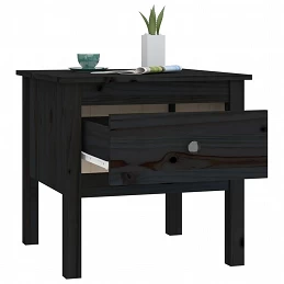 Acquista Tavolini 2 pz Neri 50x50x49 cm in Legno Massello di Pino con riferimento GHV-813803 della ditta GARDENHOME