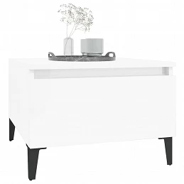 Acquista Tavolini 2pz Bianco Lucido 50x46x35 cm in Legno Multistrato con riferimento GHV-819521 della ditta GARDENHOME