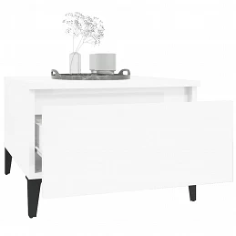 Acquista Tavolini 2pz Bianco Lucido 50x46x35 cm in Legno Multistrato con riferimento GHV-819521 della ditta GARDENHOME