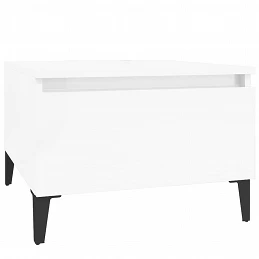 Acquista Tavolini 2pz Bianco Lucido 50x46x35 cm in Legno Multistrato con riferimento GHV-819521 della ditta GARDENHOME