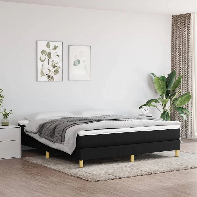 Acquista Giroletto a Molle Nero 180x200 cm in Tessuto con riferimento GHV-3120632 della ditta GARDENHOME