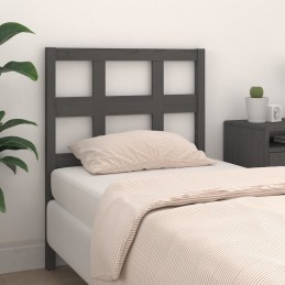Acquista Testiera Letto Grigia 80,5x4x100 cm in Legno Massello di Pino con riferimento GHV-818897 della ditta GARDENHOME