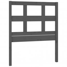Acquista Testiera Letto Grigia 80,5x4x100 cm in Legno Massello di Pino con riferimento GHV-818897 della ditta GARDENHOME