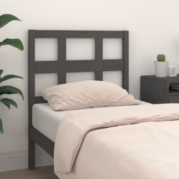 Acquista Testiera Letto Grigia 80,5x4x100 cm in Legno Massello di Pino con riferimento GHV-818897 della ditta GARDENHOME
