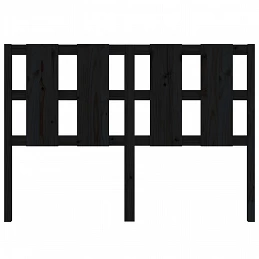 Acquista Testiera per Letto Nera 125,5x4x100cm in Legno Massello di Pino con riferimento GHV-817984 della ditta GARDENHOME