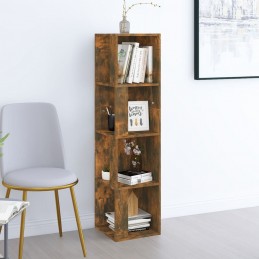 Acquista Scaffale Angolare Rovere Fumo 33x33x132 cm Legno Multistrato con riferimento GHV-816023 della ditta GARDENHOME