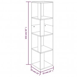 Acquista Scaffale Angolare Rovere Fumo 33x33x132 cm Legno Multistrato con riferimento GHV-816023 della ditta GARDENHOME
