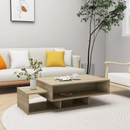Acquista Tavolino da Salotto Rovere Sonoma 105x55x32 cm in Truciolato con riferimento GHV-808525 della ditta GARDENHOME